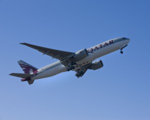 Qatar Airways Boeing 777-200LR A7-BBA. Boeing image.