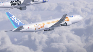 Star Wars™ ANA Jet Boeing 767-300. ANA Image.