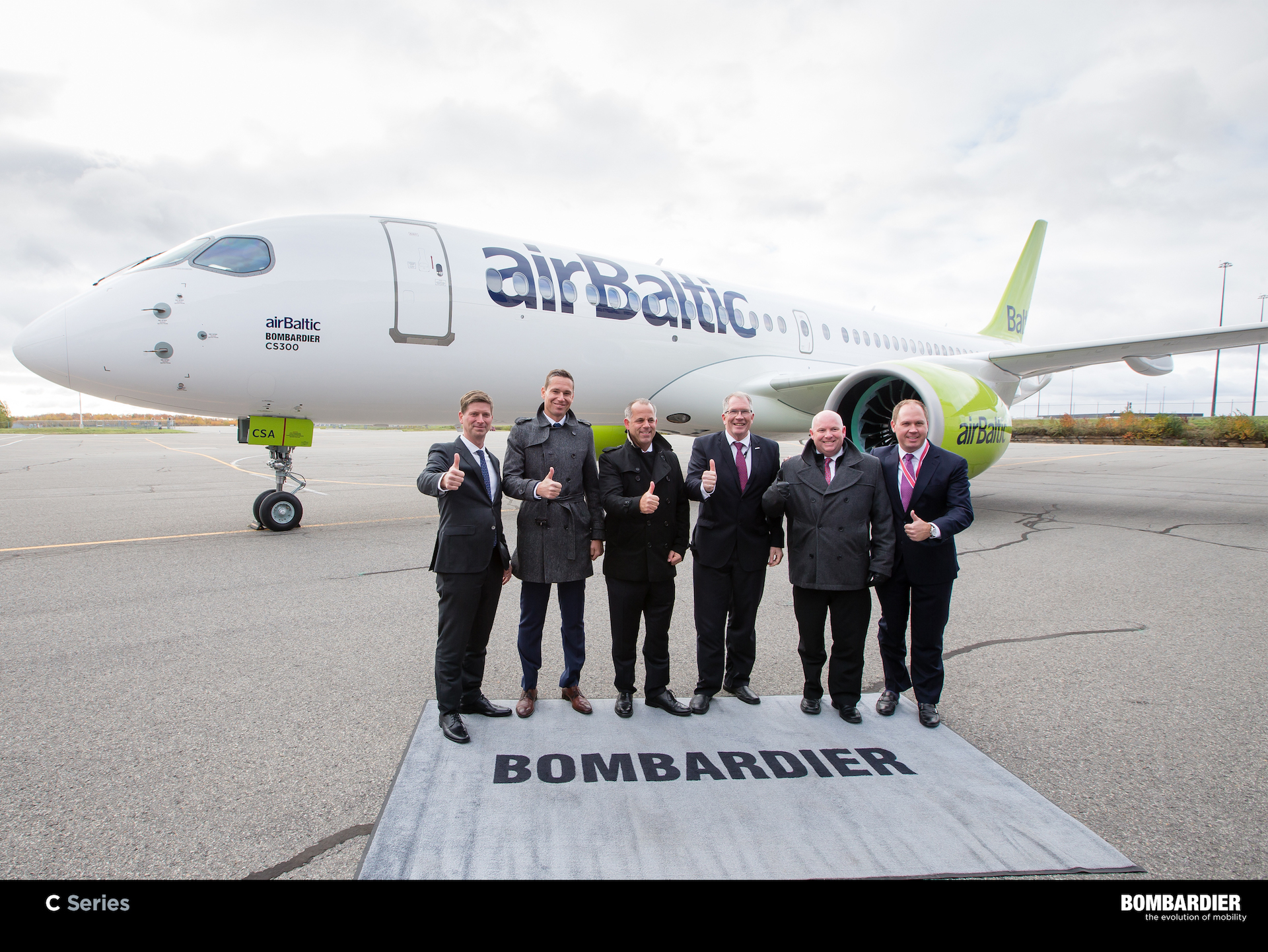 Bombardier delivers first CS300 to AirBaltic – Bangalore Aviation